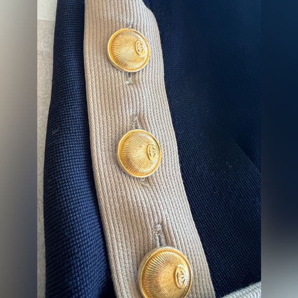 CHANEL Boutique Vintage Blazer & Skirt Set, Navy Blue - Picture 9 of 16